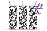 Skellies black check 20 oz tumbler